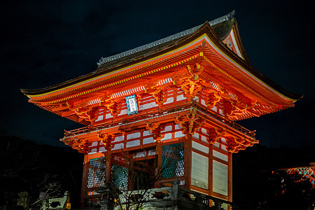 日本清水寺夜景图片