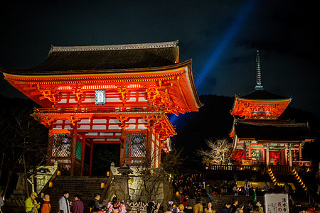 日本清水寺夜景图片