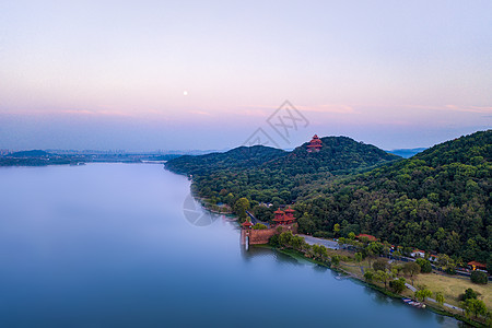 武汉东湖绿道航拍高清图片