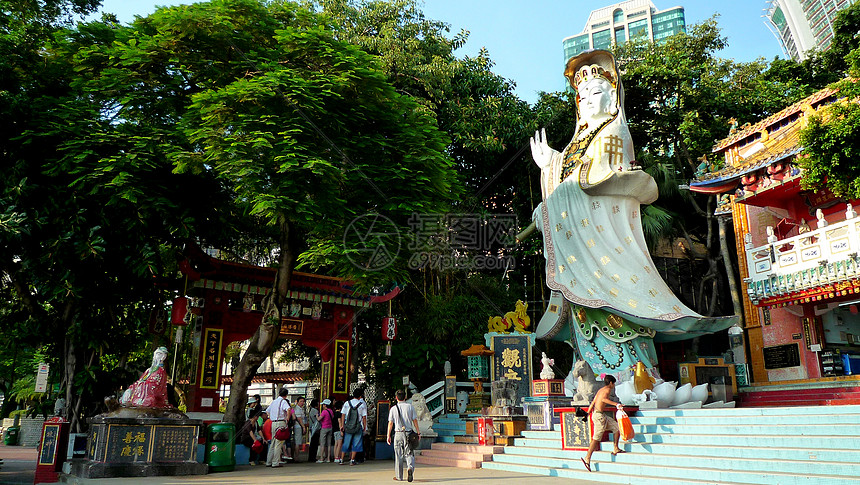 香港浅水湾天后古庙图片