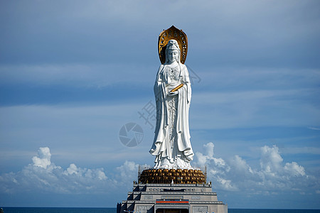 南山海上观音背景