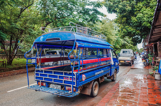 老挝琅勃拉邦街头图片