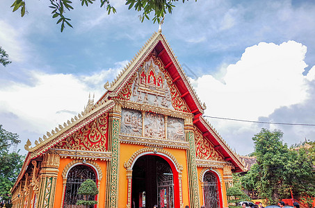 更新万象老挝万象西孟寺背景