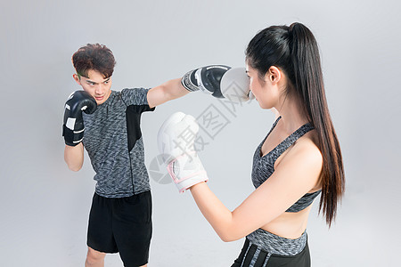 拳击手训练图片