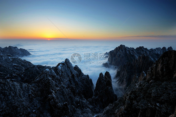 黄山日出图片