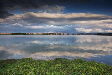 杭州南湖沿途风景图片