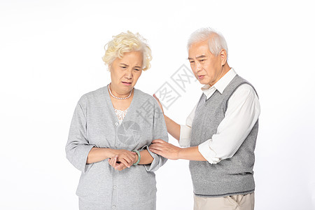 老年夫妻伤心形象高清图片