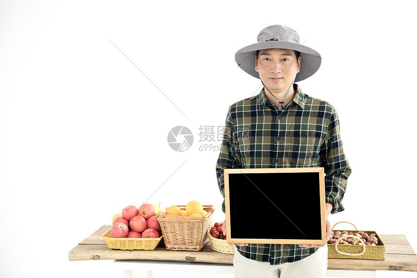 果农卖水果图片