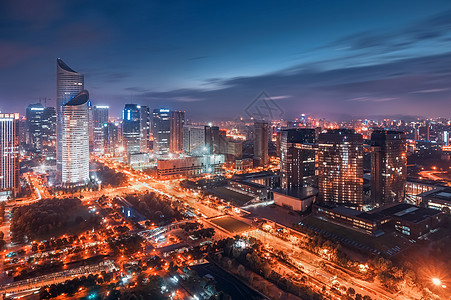 钱江新城夜景图片