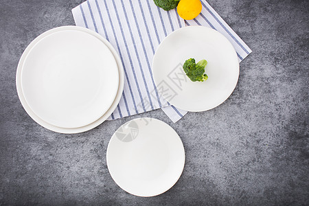 盘子白色瓷器餐盘空盘背景