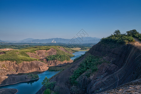 大坝风光湖南郴州高椅岭山顶风景背景