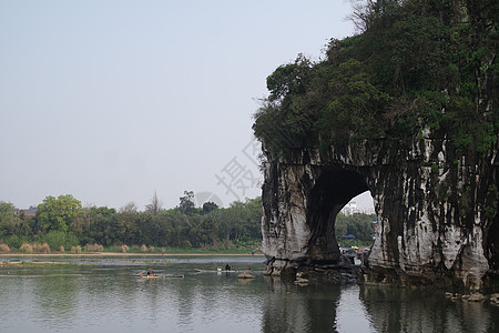 桂林旅游桂林象鼻山背景