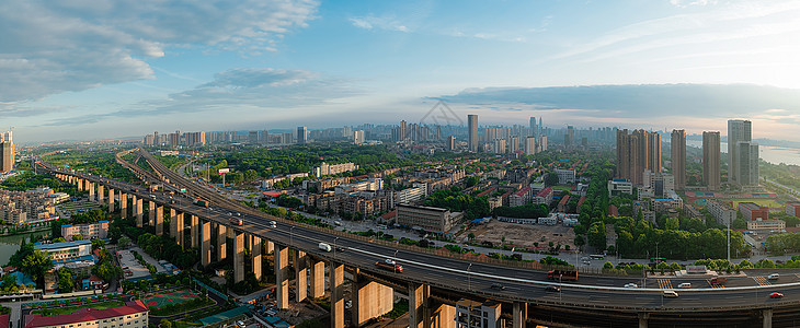 武汉市城市高架桥背景图片