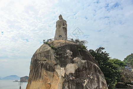 鼓浪屿郑成功像背景图片