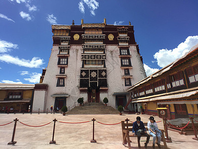 西藏布达拉宫白宫图片