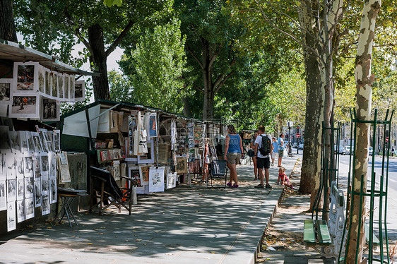 法国巴黎街头画廊图片