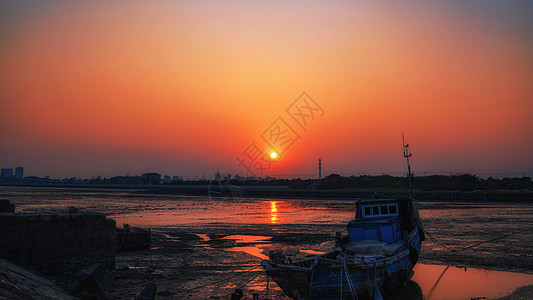 上海小渔村背景图片