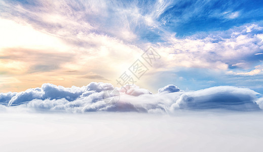 云端天际线高清图片素材
