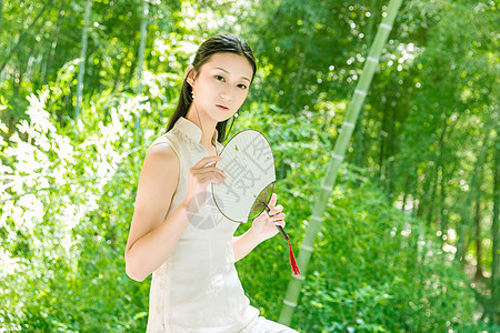 古风美女旗袍写真图片