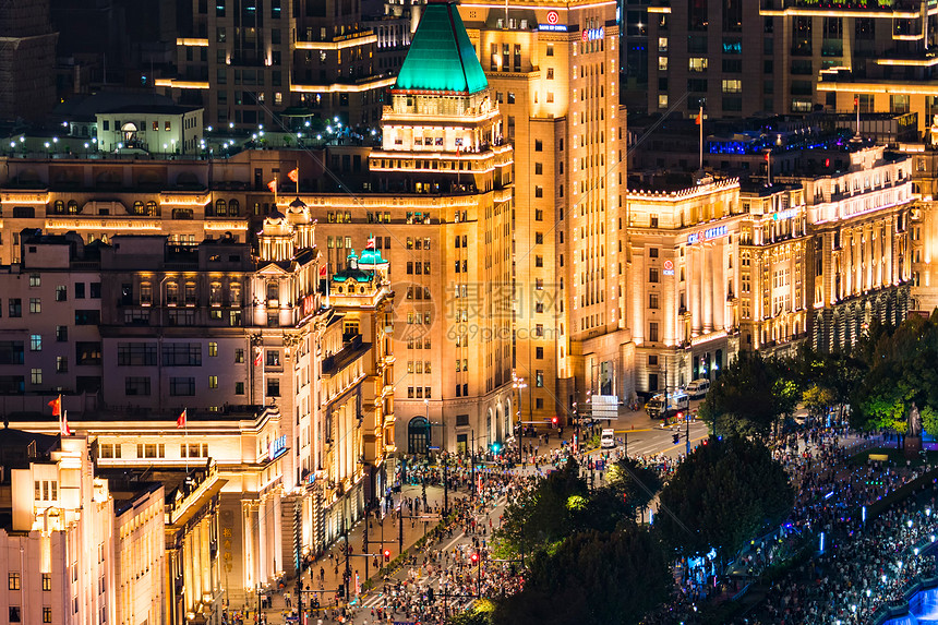 上海外滩万国建筑夜景图片