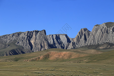 甘南白石崖高山草甸石崖高清图片