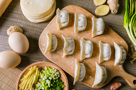 中华美食水饺背景