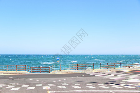 韩国海边韩国济州岛海景背景