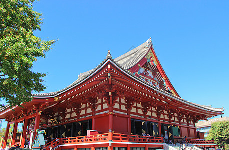 日本东京神社日本东京浅草寺背景