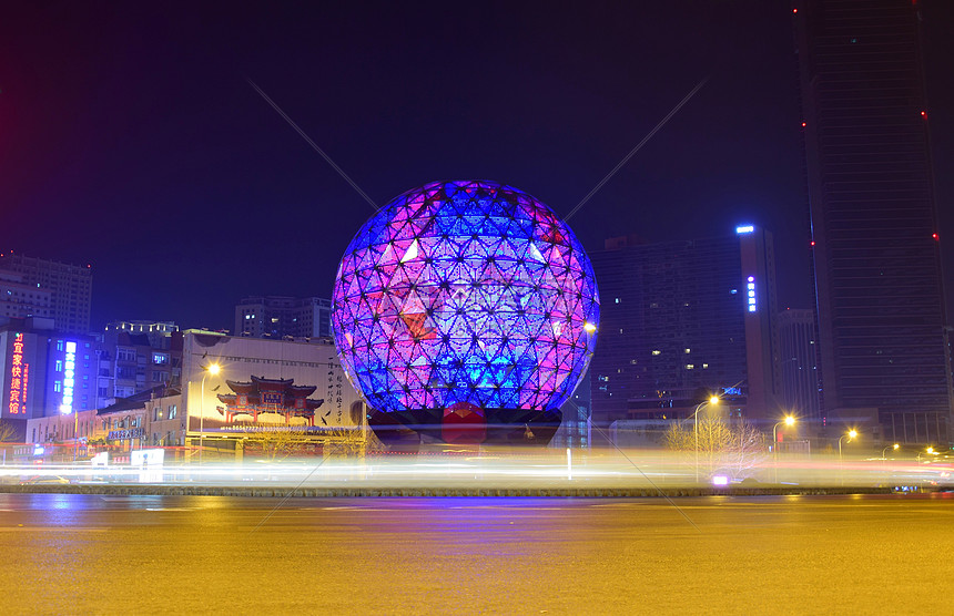 大连友好广场夜景图片