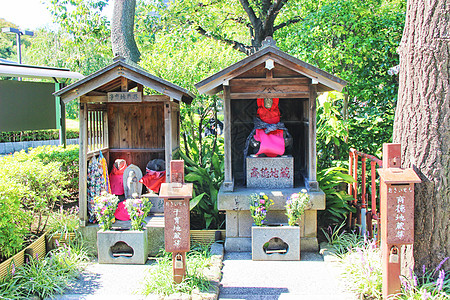 景区厕所日本东京浅草寺背景