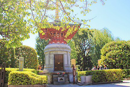 日本东京神社日本东京浅草寺背景