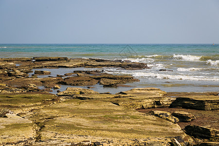 涠洲岛南湾鳄鱼山风景涠洲岛海滩背景