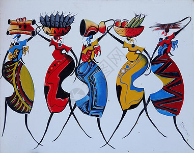 非洲艺术情怀抽象派画作美艳绝伦创意无限图片
