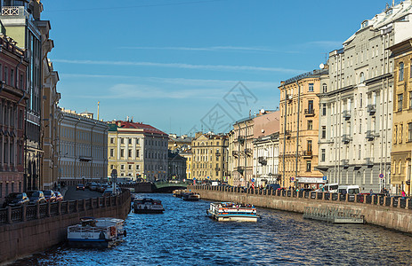 圣彼得堡涅瓦河两岸风光图片