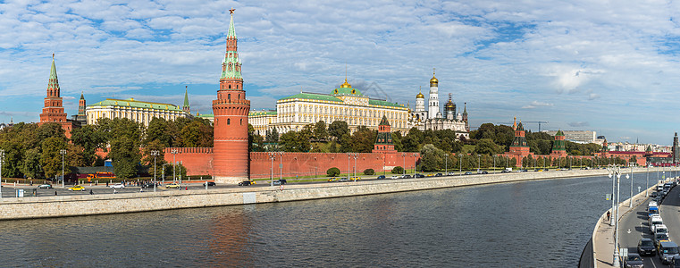 莫斯科著名旅游景点克里姆林宫全景图图片