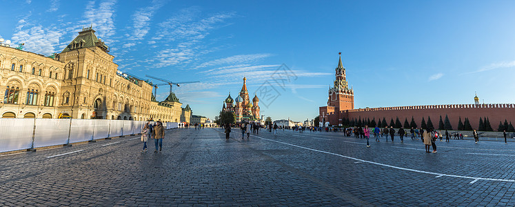 莫斯科著名旅游景点红场全景图图片