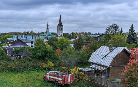 莫斯科郊区苏兹达尔小镇田园风光图片