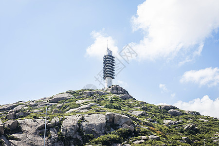 山上塔山上高压电塔背景