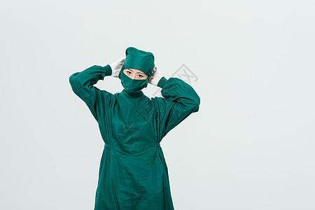 女外科医生形象背景图片