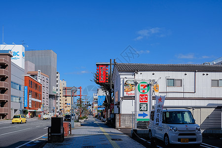 日本街拍日本街道街景背景