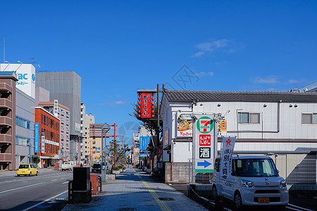 日本街道街景图片