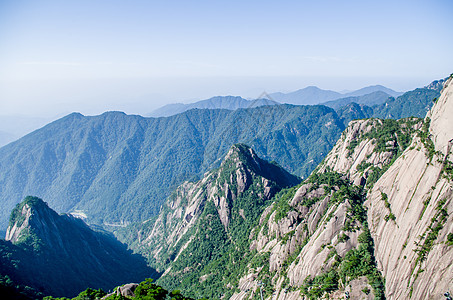 人山顶安徽黄山风景背景