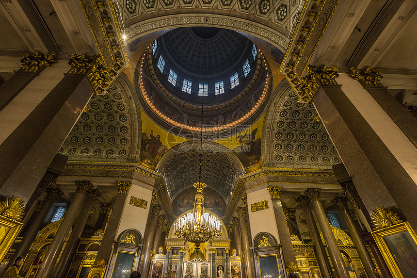 圣彼得堡彼得大教堂内部高清图片下载正版图片501084009摄图网