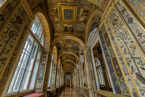 圣彼得堡著名景点冬宫博物馆拉斐尔长廊