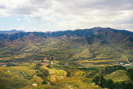 山西风景山西大同平型关自然风光背景