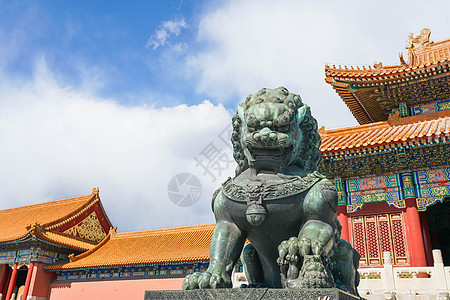 北京建筑北京故宫博物院背景