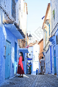摩洛哥蓝色之城舍夫沙万图片