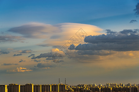 北京奇异云彩背景图片