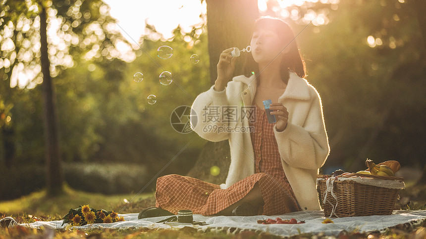 文艺清新美女写真图片