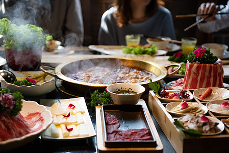 聚会吃火锅四川美食高清图片